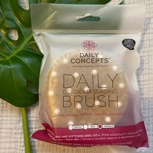 Daily detox massaging brush